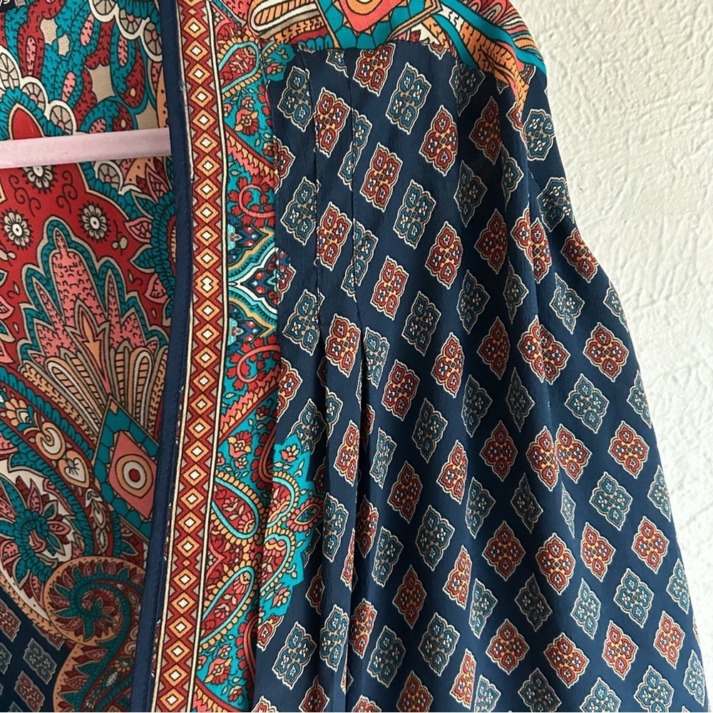 Tolani 100% Silk Boho Kimono / Open Front – O/S - Picture 4 of 6